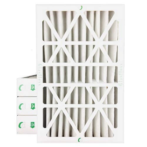 Glasfloss 16x25x4 MERV 10 AC & Furnace 4" Depth Air Filters. Box of 4