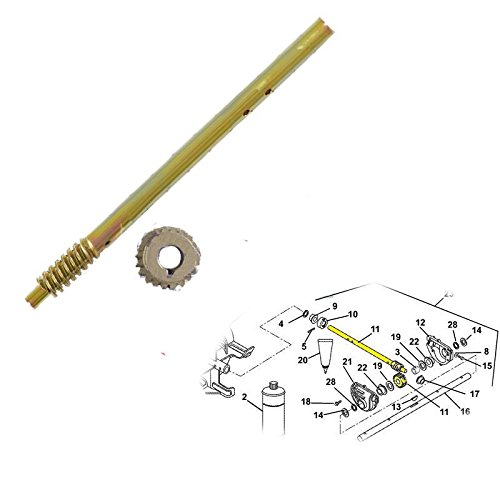 Ariens OEM Snow Blower Shaft and Worm Gear 53212500