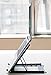 Portable Laptop/Tablet Stand for Desk, Bed, Sofa, Couch. Fully Adjustable 5 Tilt Angles. Lightweight Durable Steel with Non-Slip Pads. Open Back for Cooling. Fits 10-15″ Notebookthumb 3