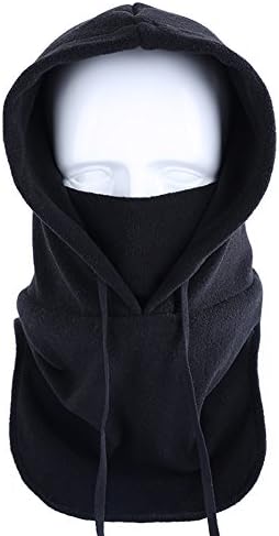 Hi-crazystore Ski Mask Fleece Balaclavas Neck Gaiter Windproof and Warmer Full Face Mask