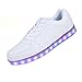 SAGUARO(TM) 8 Colors LED Light-Up Couple Women's Men's Sport Shoes Sneakers USB Charging for Valentine's Day Christmas Halloween