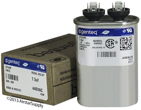 P291-0754 - 7.5 uf MFD 440 Volt VAC - Payne Oval Run Capacitor Upgrade