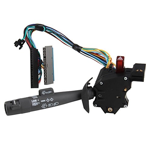 Radracing 26100985 Multi-Function Combination Switch Turn Signal Wiper Washers Hazard Cruise Control Compatible Blazer Tahoe Suburban GMC Yukon Replaces 26047330 26054725 26054727