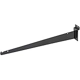 Retail Resource16" Black Steel Slatwall Bracket