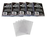 500 BCW Brand Soft Card Sleeves/Penny Sleeves (5 Sealed Packs) - Standard Size 2 5/8 x 3 5/8, NO PVC