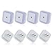 MIJOYEE（8 pcs）Night light Plug in LED Wall LED light with Smart Sensor ON/OFF Automatically. (White 0.5 W)