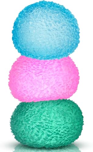 SLEEPHEAD® 3pc Stress Balls for Adults, Squishy Ball Sensory Textured Memory Gel Fidget for Kids/Adults Hand Exercises, Valentines Day Party Favors Anxiety Relief Squeeze Ball(1.57“)