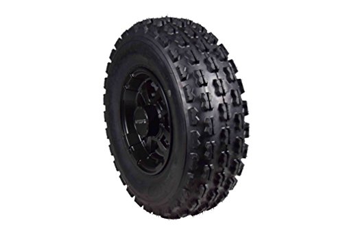 22" Front 20" Rear Yamaha Banshee 350 (1987-2006) & Raptor 700 (2006-Present) Black MASSFX Rims & Tires Front & Rear Wheel and Tire Kit
