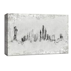 Abstract Ink New York Painting Artwork for Framed