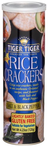 (120g) Tiger Tiger Rice crackers (salt&Black pepper) 4.2oz (846462100151)