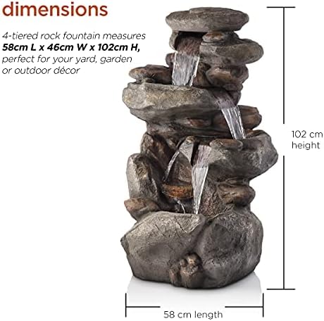 Backyard water fountain with doors setting and pump, priced at $281.67, as of August 9, 2023.