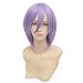 Sixbridge Anime Short Light Purple Cosplay Costume Party Wigs+Free Wig Cap