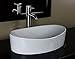 ELIMAX'S Bathroom Ceramic Vessel Sink 7756CL3 With Brushed Nickel Faucet & Drain