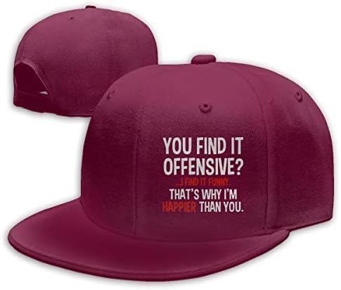 NANJINQIE You Find It Offensive Classic Plain Baseball Cap Cotton Adjustable Dad Hat Gray