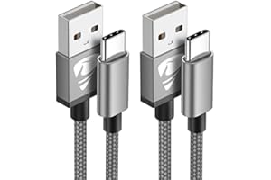 USB C Cable 10ft 2Pack Type C Cable Fast Charge 3.1A USB A to USB C Charger Nylon Braided Cord for Samsung Galaxy S25 S24 S23