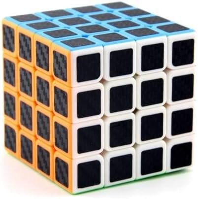 Mickleys The Carbon 4x4 Cube 6 cm Plastic Brain Cube Twist & Anti-Stress Game Puzzle (1 Pieces)