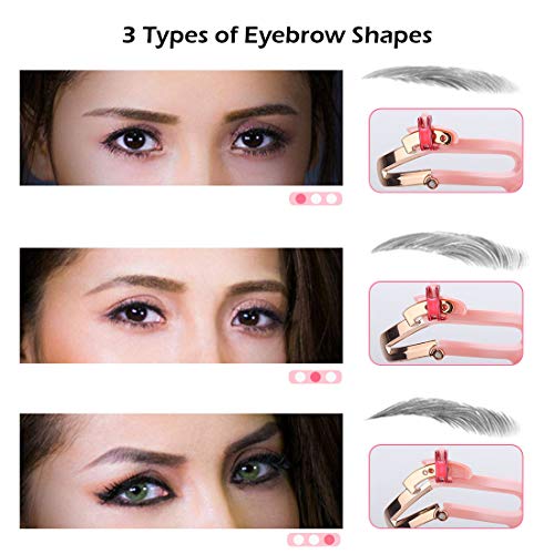 Eyebrow Stencils, Yokilly Professional Make Up Eyebrow Template, Adjustable Eyebrow Shapes Stencils, Makeup Model Portable Tool Grooming Eyebrow Shaping Kit