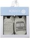 Robeez Boys' Soft Soles, Big Bus Taupe, 18-24 Months M US Infant