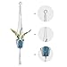 YXMYH 4 Set Macrame Plant Hanger Indoor Outdoor Decorations Pure Handmade Jute and Cotton Rope 4 Legs 41 Inch