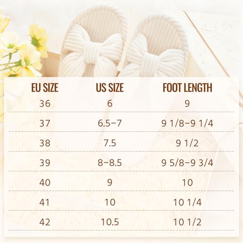 Litfun Orthopedic Arch Support Slippers for Women Comfortable Open Toe Indoor House Slippers Corduroy Cross Bow Bedroom Shoes for Plantar Fasciitis