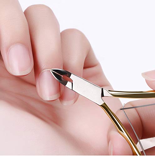 Mydio Cuticle Nipper, Professional Cuticle Nipper Scissors, Stainless Steel Cuticle Cutter Clipper Dead Skin Remover,Trimmer Cuticle Clippers Tools with Double Spring - Durable Nail Art Manicure Tool - Thumbnail 3