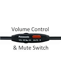 Auricular manos libres de Panasonic con ajuste plegable y cómodo Cinta de sujeción liviana y micrófono de voz flexible óptimo con control de volumen e interruptor de silencio para el teléfono inalámbrico Panasonic KX-TGA101S - KX-TGA101B - KX-TGA300S y KX