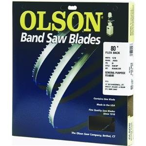 Olson Saw FB23180DB 1/2 by 0.025 by 80-Inch HEFB Band 3 TPI Hook Saw Blade