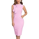 MUXXN Women's Audrey Hepburn Style Cute Little Black Dresses High Waist Bodycon Homecoming Dress