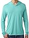 Yoga Clothing For You Mens TriBlend Lightweight Hoodie Tee, Medium Tahiti Blue