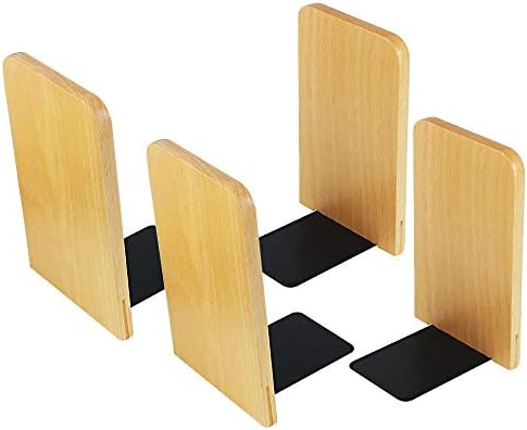 Lytivagen 4 Pcs Wood Bookends Natural Beech Art Bookends Holder Heavy Duty Wooden Bookends For Home Office Gift Buy Online At Best Price In Uae Amazon Ae