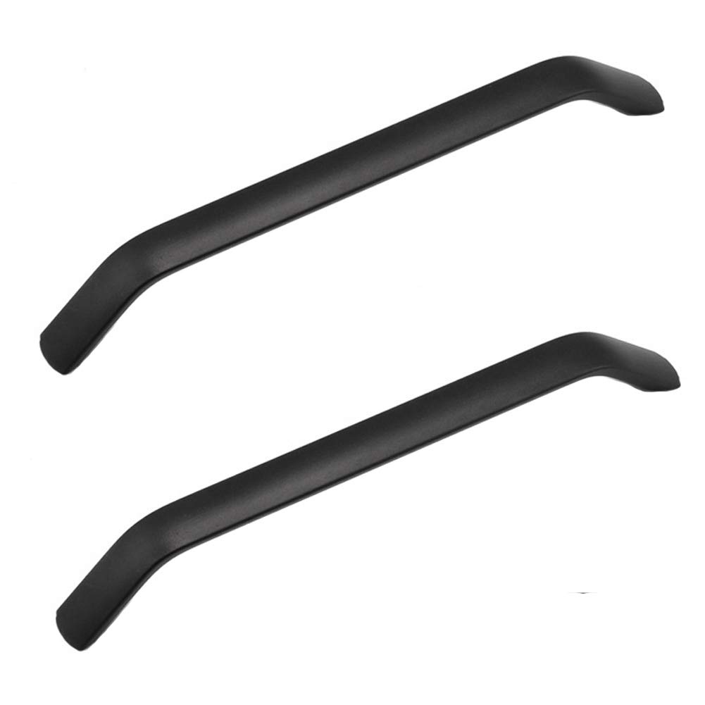 ANSIEDIO 2pcs Black Cupboard Handles Drawer Handles Kitchen Cabinet Door Handles Aluminum Alloy Bow Pull Handle (Hole Spacing 160 mm)