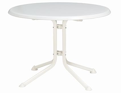 Gartentisch Rund Weiß