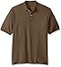 Jerzees Men's Spot Shield Short Sleeve Polo Sport Shirt, Safari, Large