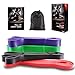 Whatafit Pull Up Assist Bands-Set of 4-Best Resistance Stretch Band for Men & Women. Crossfit Assistance Band for Exercise, Chin Ups, Powerlifting, Training, Gyms, Mobility Home Fitness-Single or Set