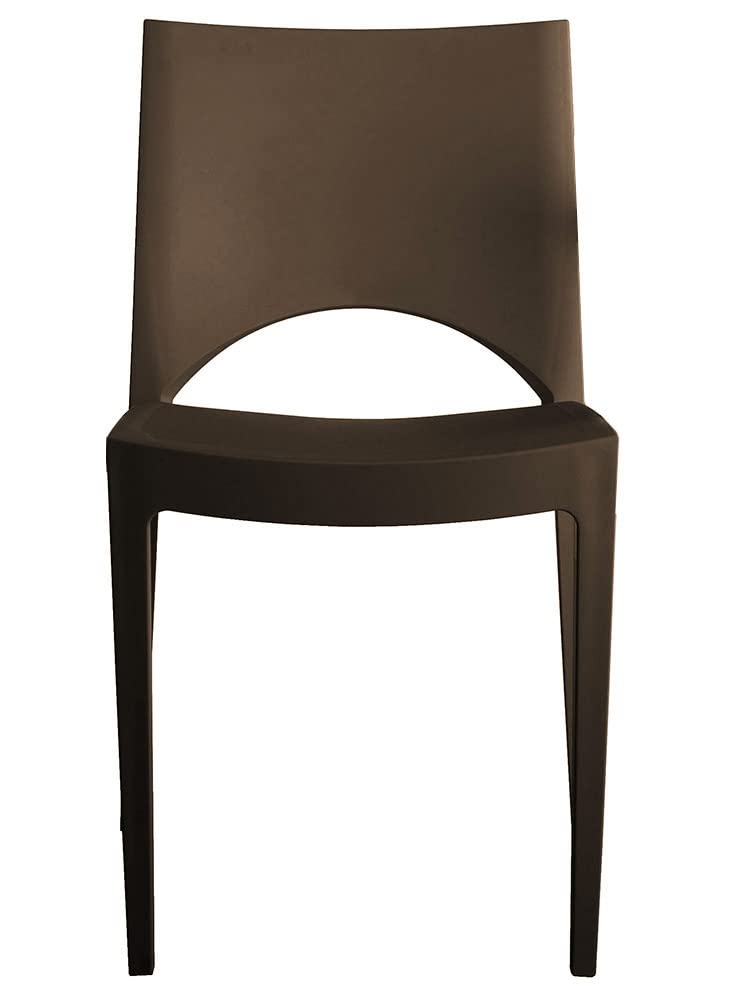 Grandsoleil Upon Paris Polypropylene Stackable Chair, 51 X 49 X 80 Cm Moka