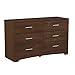 South Shore Step One 6-Drawer Double Dresser, Sumptuous Cherry
