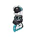 K2 Skate Women's Alexis Pro 84 Inline Skates, White/Blue/Gold, 9