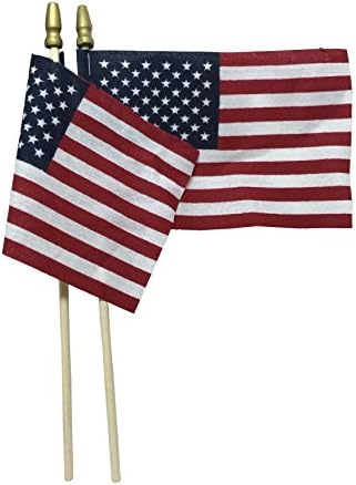 American Hand Flag ~ 4" x 6" (4 Pack)
