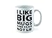 BigMouth Inc. Extra Large Coffee Mug 64 Oz - Giant Tall Ceramic Coffee Cup - Sturdy, Microwave Safe - Funny Huge Cup - Cool Gag Gift, White/Black