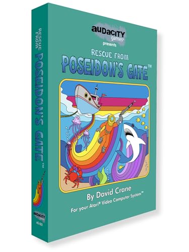 Rescue From Poseidon's Gate - New 2025 Release of Atari 2600, 7800 Game Cartridge from the Legendary Creator of Pitfall. Factory-Sealed Collectible for Atari Retro Games Fans (Standard)