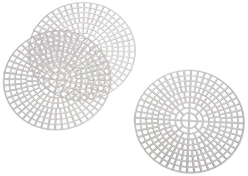 Darice 10-Piece Round Plastic Canvas Shape, 3-Inch, Clear