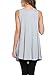 12 Ami Solid Basic Long Tank T-Shirt Tunic Silver Large