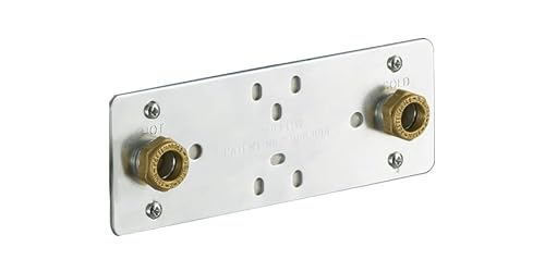 Exposed Shower Fixing Bracket Plate Thermostatic Mixer Bar Valve Wall 
