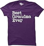 Best Grandma Ever - Mother's Day WOMENS T-shirt (Large, PURPLE)