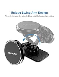 Magnetic Phone Car Mount,FLOVEME 360° Rotate [3.5-7.9 inch] Magnetic Cell Phone Holder for Car Dashboard Phone Magnet Car Mount for iPhone X XR Xs Max 8 7 6 Samsung Note 10 9 S10 S9 Plus Mini Tablets