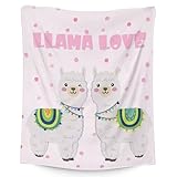 Llama Blanket Gifts - 40x50 Inches Cute Throw