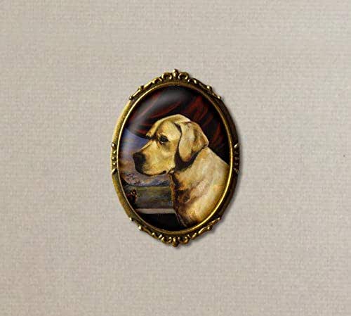 labrador brooch
