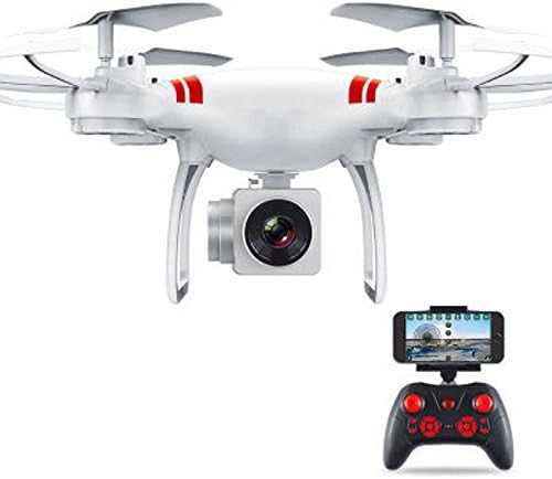 JXWANG Drone With Camera Fingers Glide Track 1080P Wide Angle Camera Live Video 4 Axis Headless Mode Quadcopter With One Key Return,White