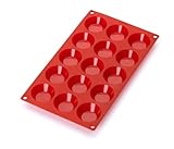 Lekue 15 Cavities Tartelette Multi Cavity Baking Mold, Red