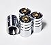 US85 Lamborghini Silver Chrome Auto Car Wheel Tire Air Valve Caps Stem Cover
